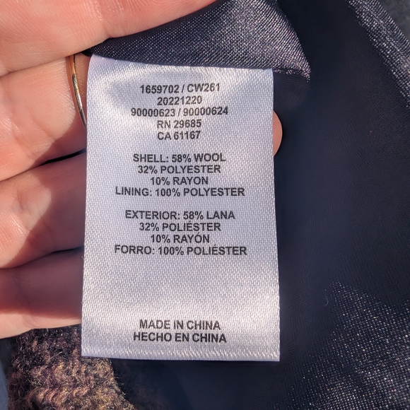 Pendleton Walker Plaid Pea Coat - Picture 4 of 5